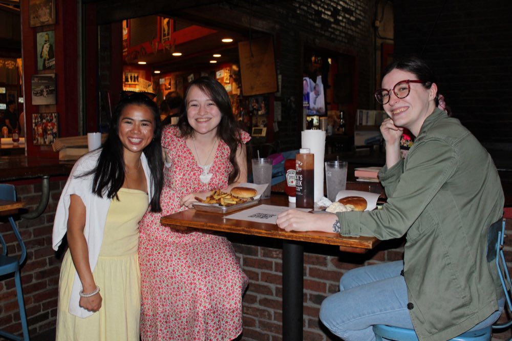 Post Mass at Martin's BBQ with the Christ the King crowd